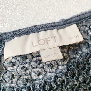 LOFT Tops - 3 FOR $15 LOFT Petite Gray/Blue Eyelet Top XSP LOFT Tops - 3 FOR $15 LOFT Petite Gray/Blue Eyelet Top XSP